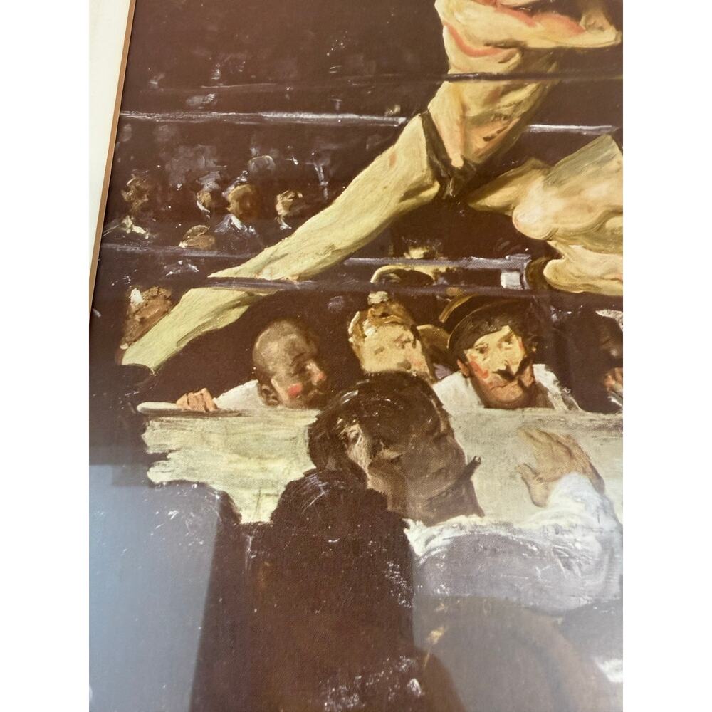 George Bellows' 1909 Oil Painting Stag at Sharkey’s 19.5X17" - Picture 8 of 13
